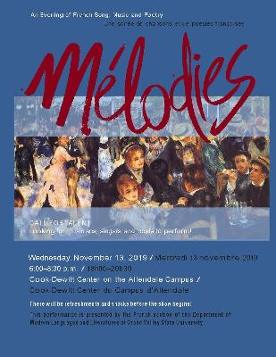 Mélodies: An Evening of French Song, Music, and Poetry